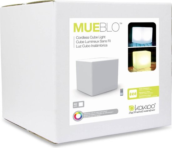 Cube Décoratif avec lumière LED MUEBLO
