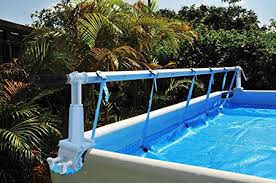 Enrouleur de couverture solaire pour piscine hors sol