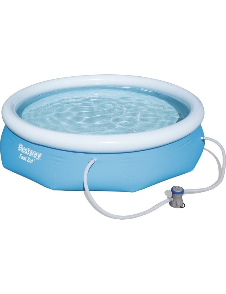 Piscine Gonflable Ronde Bestaway 305x76cm + Cartouche