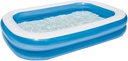 Blue Rectangular Family Pool (262*175*51 cms)