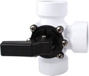 Valve  3 voies - 50mm Slip, Blanc