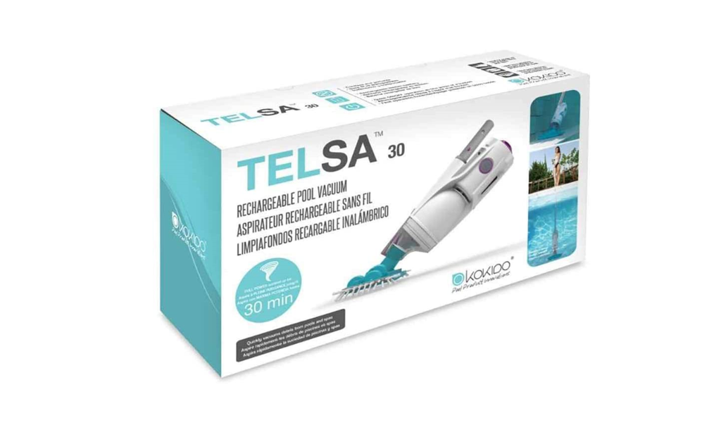  Telsa 30 Aspirateur de Piscine électrique télescopique Rechargeable