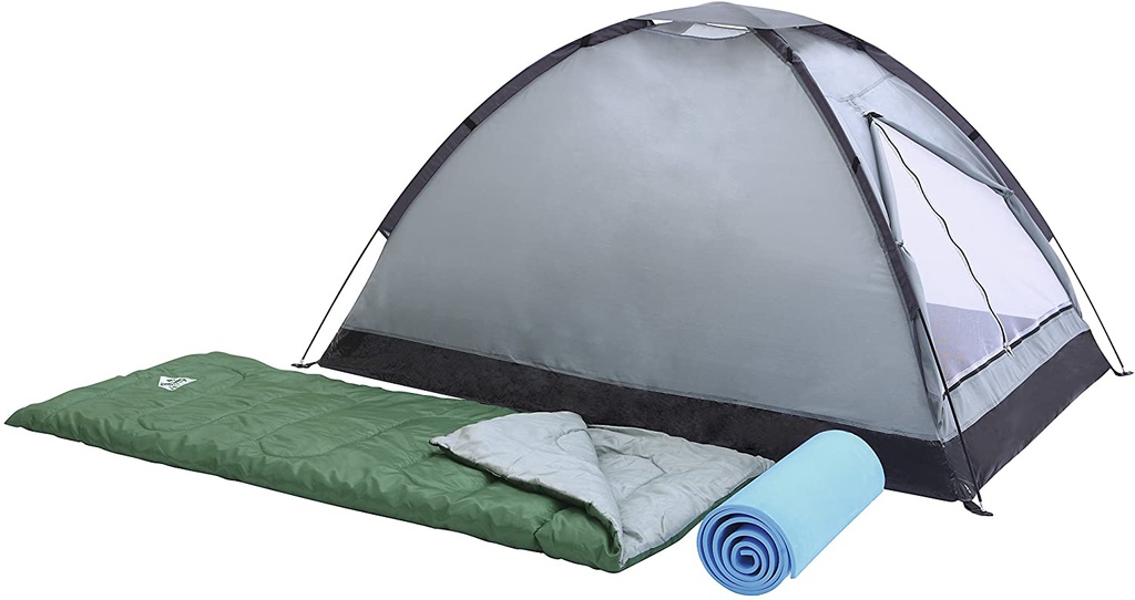 Kit Camping,  2 sacs de couchages et une tente