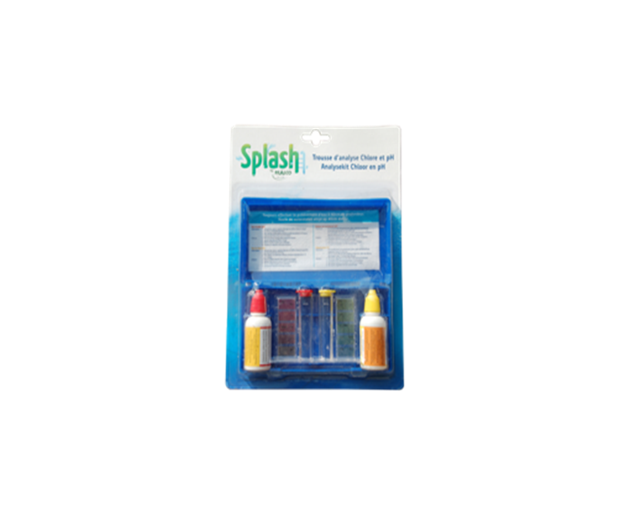 Splash Trousse d'analyse chlore et pH